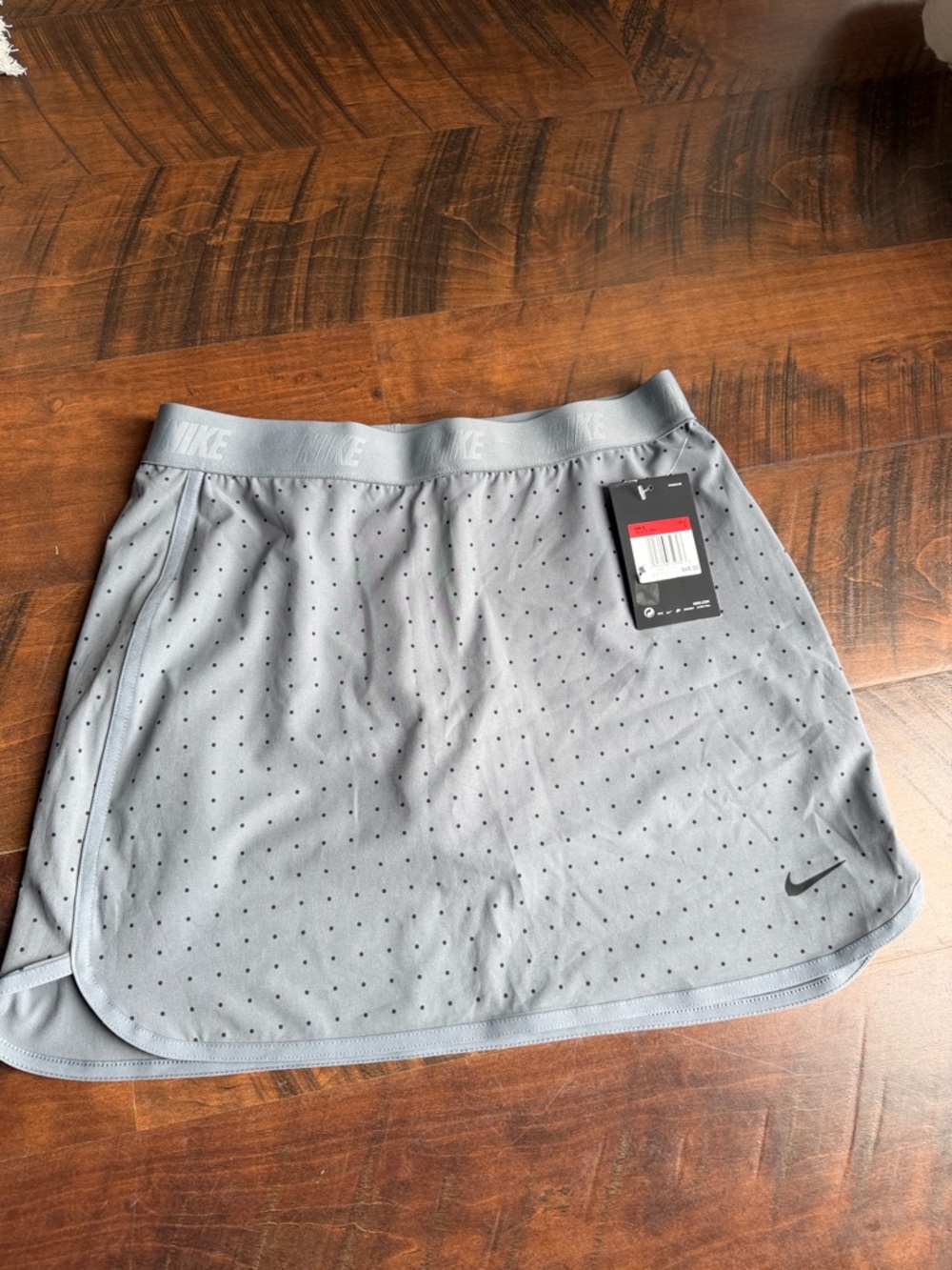 Nike Light Gray Perforated Athletic Skirt